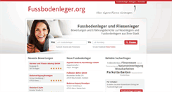 Desktop Screenshot of fussbodenleger.org