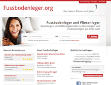 Tablet Screenshot of fussbodenleger.org